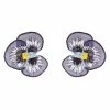Mignonne Gavigan Pansy Stud Earrings Purple WHAT'S HOT
