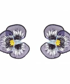 Mignonne Gavigan Pansy Stud Earrings Purple WHAT'S HOT