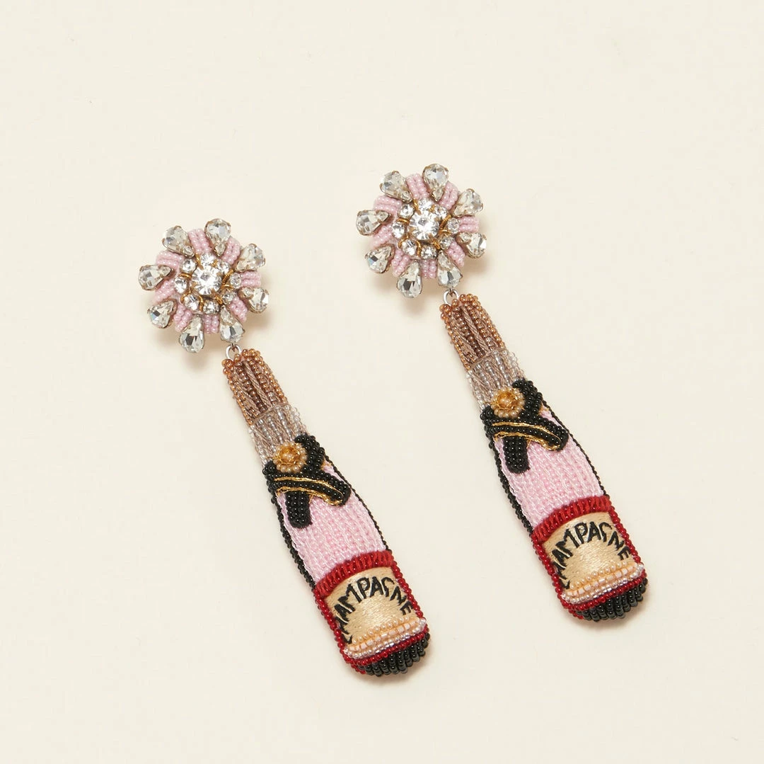 Mignonne Gavigan Rosé Champagne Earrings Blush 4 Mignonne Gavigan Rosé Champagne Earrings Blush