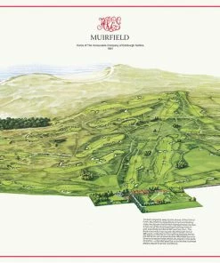 Vintage Golf Course Maps Muirfield