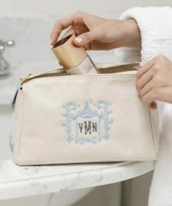 Neely & Chloe No. 30 The Small Canvas Pouch Pebble 18 Neely & Chloe No. 30 The Small Canvas Pouch Pebble