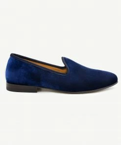 Del Toro WHAT'S HOT Men's Navy Velvet Slipper II