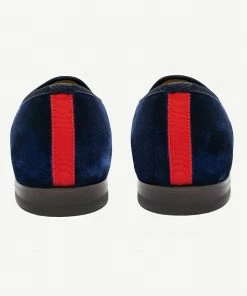 Del Toro WHAT'S HOT Men's Navy Velvet Slipper II