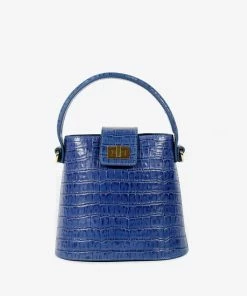 Neely & Chloe WHAT'S HOT No. 56 The Kettle Bag Croc Embossed