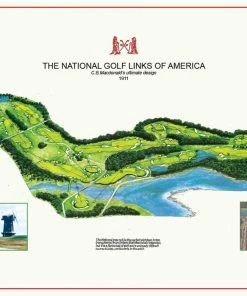 Vintage Golf Course Maps Father's Day National I Map