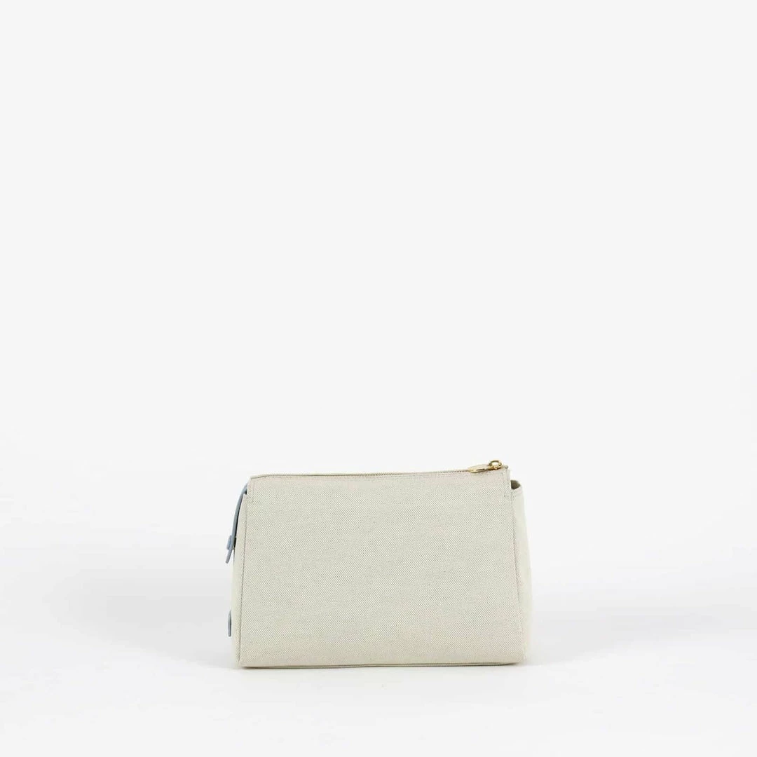 Neely & Chloe No. 31 The Medium Canvas Pouch Pebble 6 Neely & Chloe No. 31 The Medium Canvas Pouch Pebble