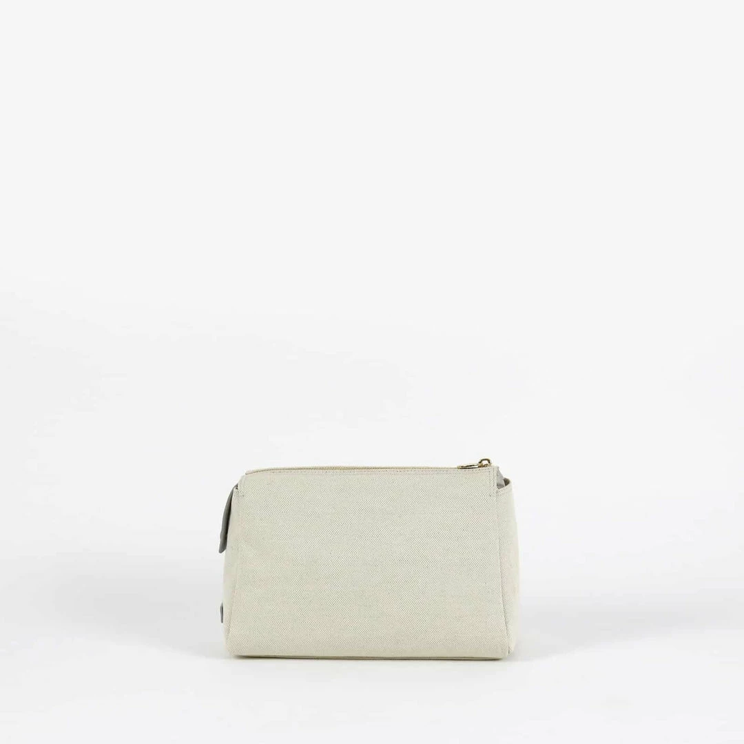 Neely & Chloe No. 31 The Medium Canvas Pouch Pebble 7 Neely & Chloe No. 31 The Medium Canvas Pouch Pebble