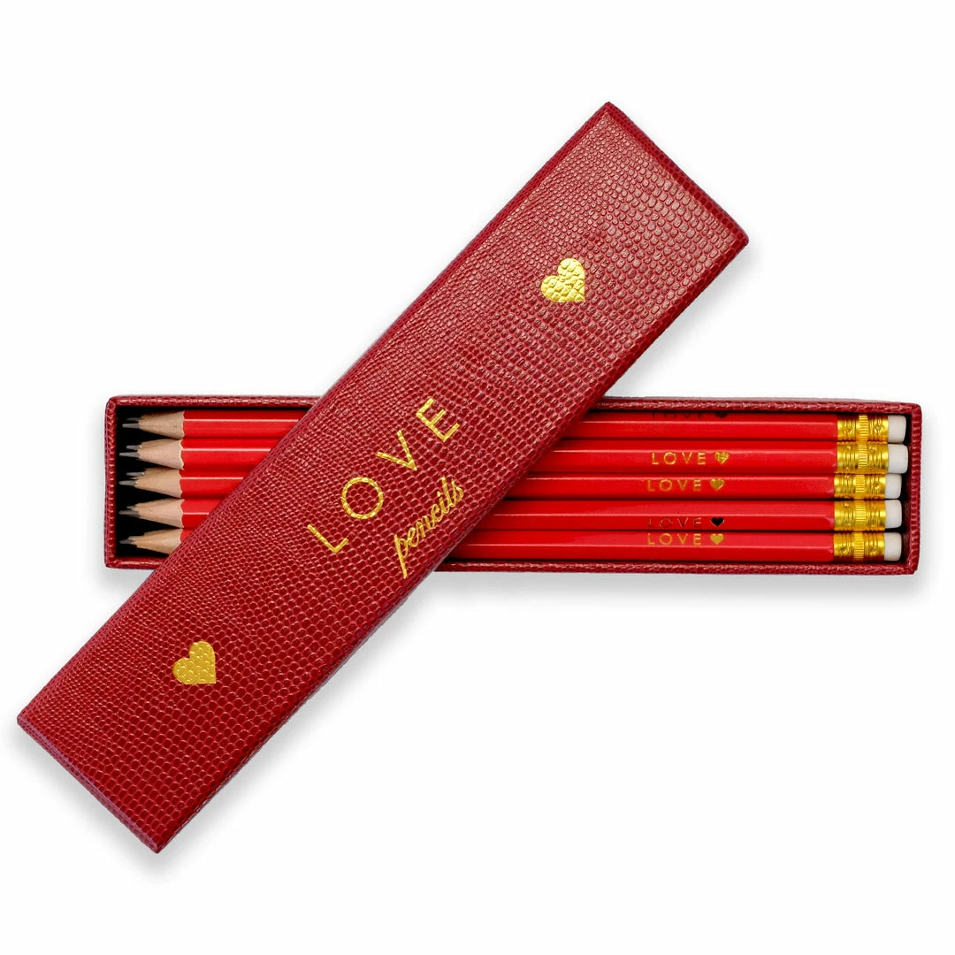 Sloane Stationery Hostess Gifts LOVE Pencils - Box Of 10 3 Sloane Stationery Hostess Gifts LOVE Pencils - Box Of 10