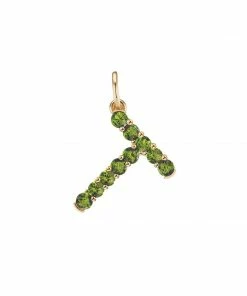 Briony Raymond Fine Jewelry Confetti Peridot Letter Pendant
