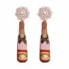 Mignonne Gavigan Rosé Champagne Earrings Blush