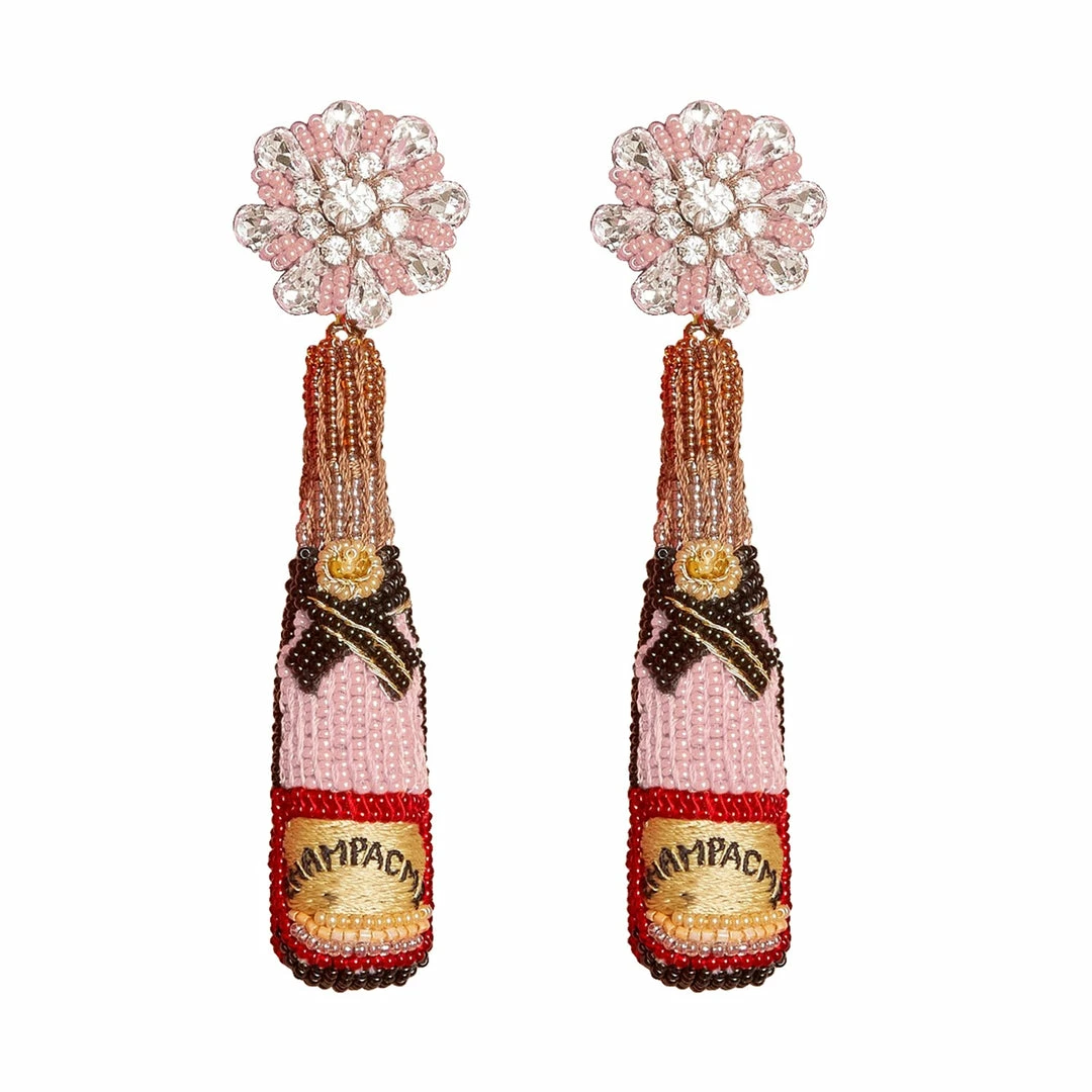 Mignonne Gavigan Rosé Champagne Earrings Blush 3 Mignonne Gavigan Rosé Champagne Earrings Blush
