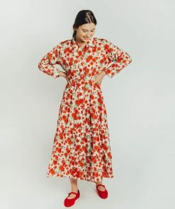 Daphne Wilde WHAT'S HOT Giovanna Dress In Carline Rose Liberty London Cotton 11 Daphne Wilde WHAT'S HOT Giovanna Dress In Carline Rose Liberty London Cotton