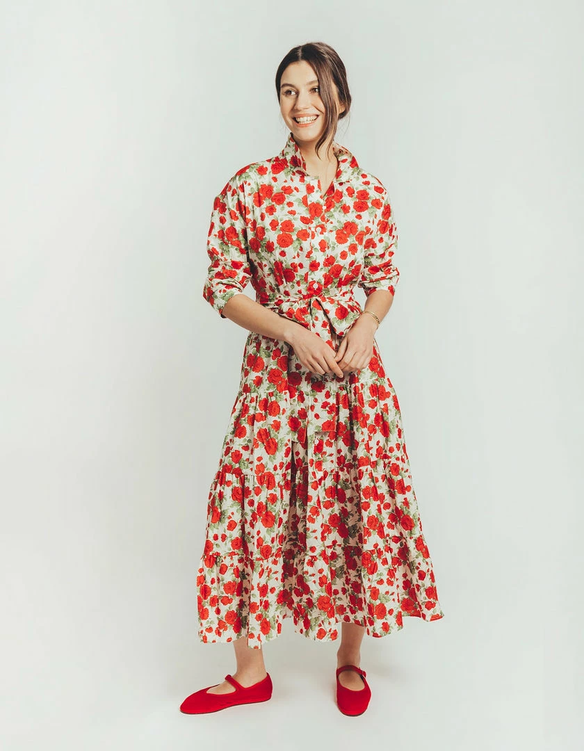 Daphne Wilde WHAT'S HOT Giovanna Dress In Carline Rose Liberty London Cotton 8 Daphne Wilde WHAT'S HOT Giovanna Dress In Carline Rose Liberty London Cotton