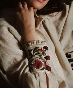 RosewaterHouse Carnation Blouse - Sand Tops