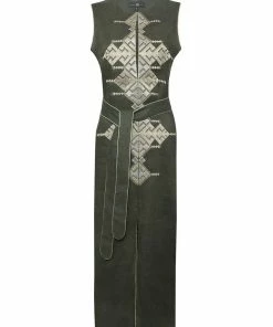 RosewaterHouse Aftab Dress - Khaki CLOTHING