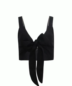 RosewaterHouse Sarah Crop Top - Black