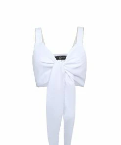 RosewaterHouse Sarah Crop Top - White Tops