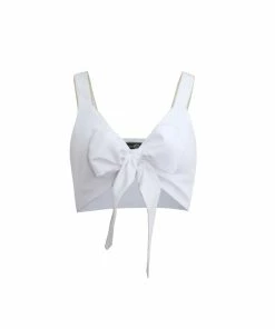 RosewaterHouse Sarah Crop Top - White Tops