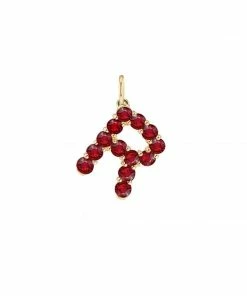 Briony Raymond Confetti Ruby Letter Pendant Fine Jewelry