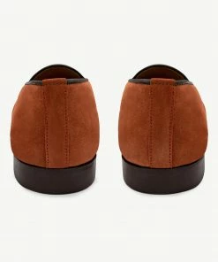 Del Toro Men's Rust Suede Milano Loafer WHAT'S HOT