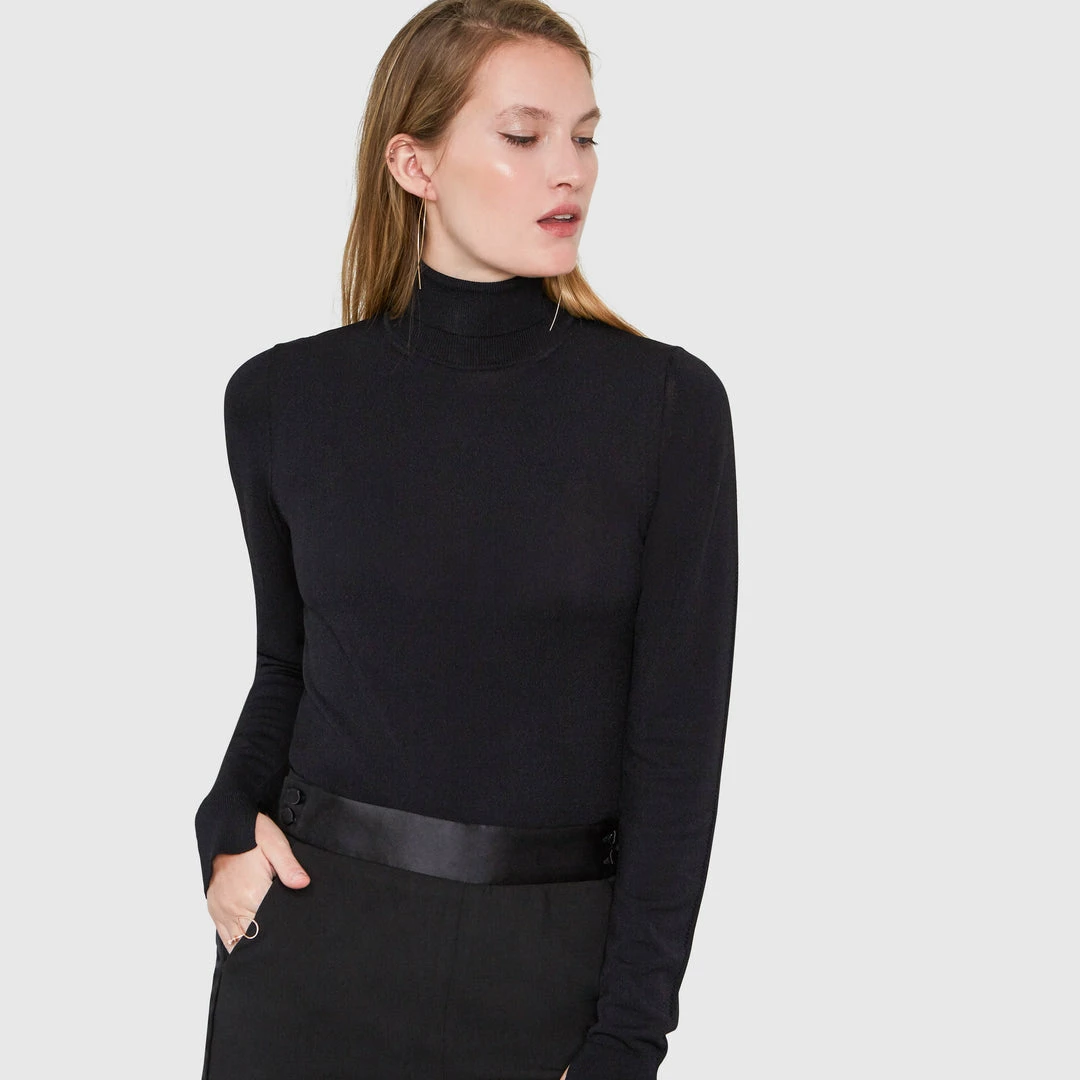 Santicler Mira Turtleneck Viscose Bodysuit 5 Santicler Mira Turtleneck Viscose Bodysuit