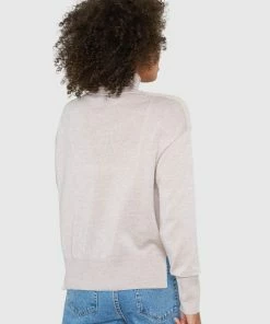 Santicler Tops Eileen Turtleneck Relaxed-Fit Merino Wool Sweater