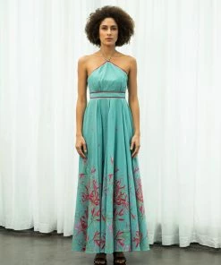 Sruti Dalmia Spider Lily Halter Dress WHAT'S HOT