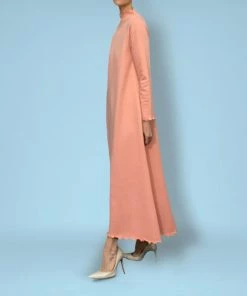 Casey Marks WHAT'S HOT Lounge Dress In Salmon French Terry