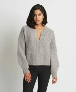 Santicler Tops Kaya Ribbed Pure Cashmere Sweater