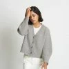 Santicler Alix Ribbed Pure Cashmere Cardigan