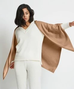 Santicler Anna Cashmere Oversized Triangle Scarf, Multiple Colors