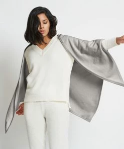 Santicler Anna Cashmere Oversized Triangle Scarf, Multiple Colors