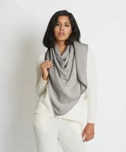 Santicler Anna Cashmere Oversized Triangle Scarf, Multiple Colors