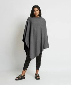 Santicler ACCESSORIES Jenica Cashmere Poncho, Multiple Colors