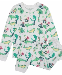 Ro's Garden Sleepwear Cameron Kid's Pajamas, Jawsome