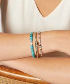 Mignonne Gavigan Serpent Cuff Turquoise Gold