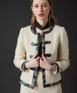 SKYLENCE WHAT'S HOT Chelsea Tang Tweed Jacket White 10 SKYLENCE WHAT'S HOT Chelsea Tang Tweed Jacket White