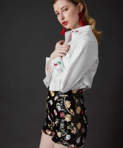 SKYLENCE WHAT'S HOT Derling Embroidered Shorts 9 SKYLENCE WHAT'S HOT Derling Embroidered Shorts