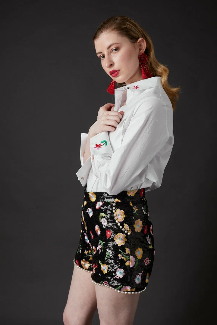 SKYLENCE WHAT'S HOT Derling Embroidered Shorts 6 SKYLENCE WHAT'S HOT Derling Embroidered Shorts