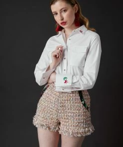 SKYLENCE WHAT'S HOT Chelsea Tang Tweed Shorts Multi