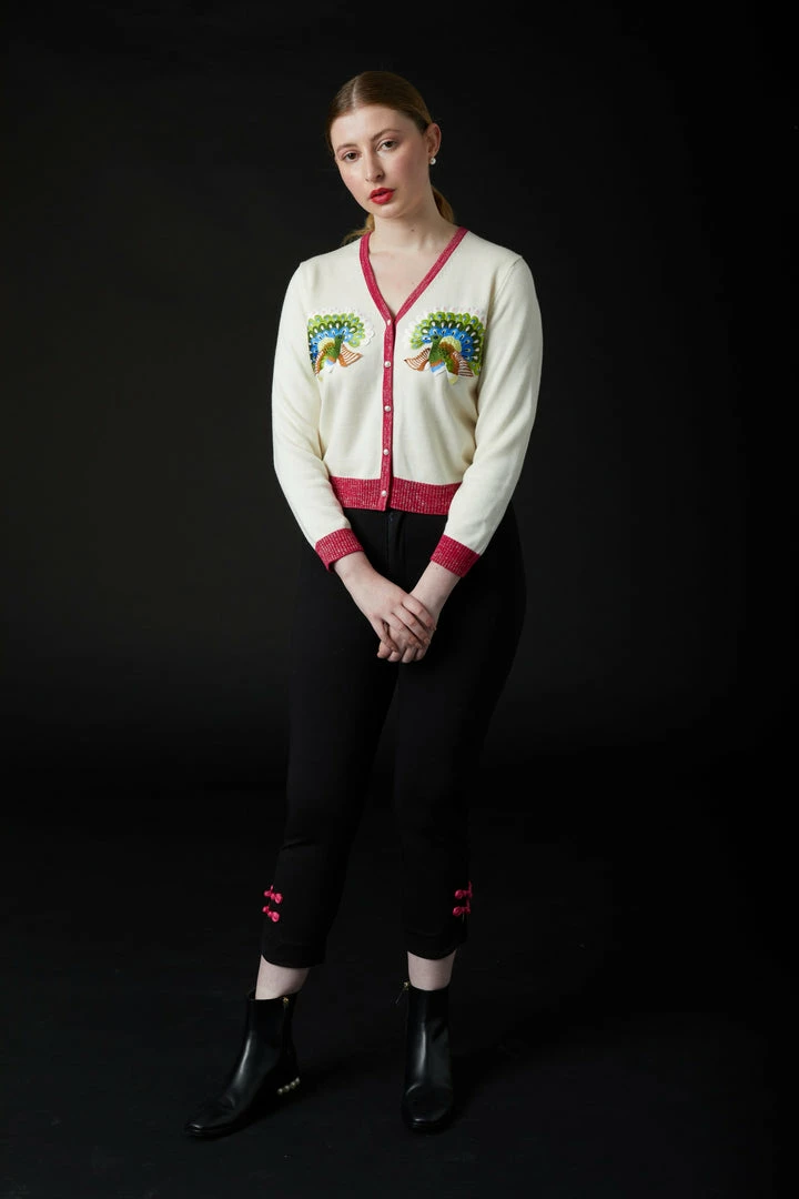 SKYLENCE WHAT'S HOT Qiaochu Embroidered Cardigan Fuchsia 4 SKYLENCE WHAT'S HOT Qiaochu Embroidered Cardigan Fuchsia