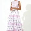 OLIPHANT Sleeveless Smocked Maxi- Indica Pink