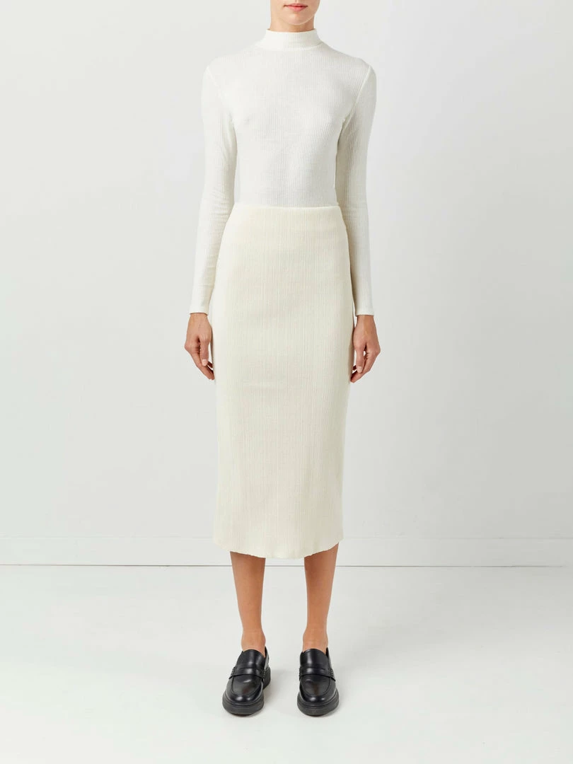 Soft Animal Stretch Rib Mockneck Top 3 Soft Animal Stretch Rib Mockneck Top