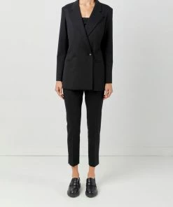 Soft Animal WHAT'S HOT Double-Breasted Blazer