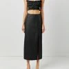 Soft Animal WHAT'S HOT Side Slit Leather Skirt 1 Soft Animal WHAT'S HOT Side Slit Leather Skirt