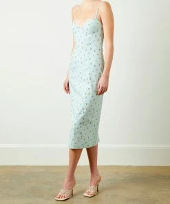 Soft Animal Floral Midi Dress WHAT'S HOT