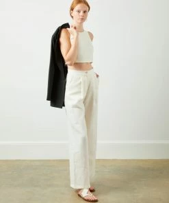 Soft Animal Wide Leg Linen Trouser