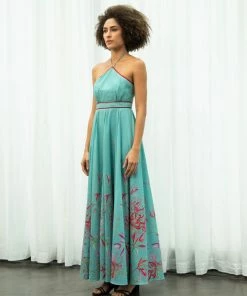 Sruti Dalmia Spider Lily Halter Dress WHAT'S HOT 16 Sruti Dalmia Spider Lily Halter Dress WHAT'S HOT