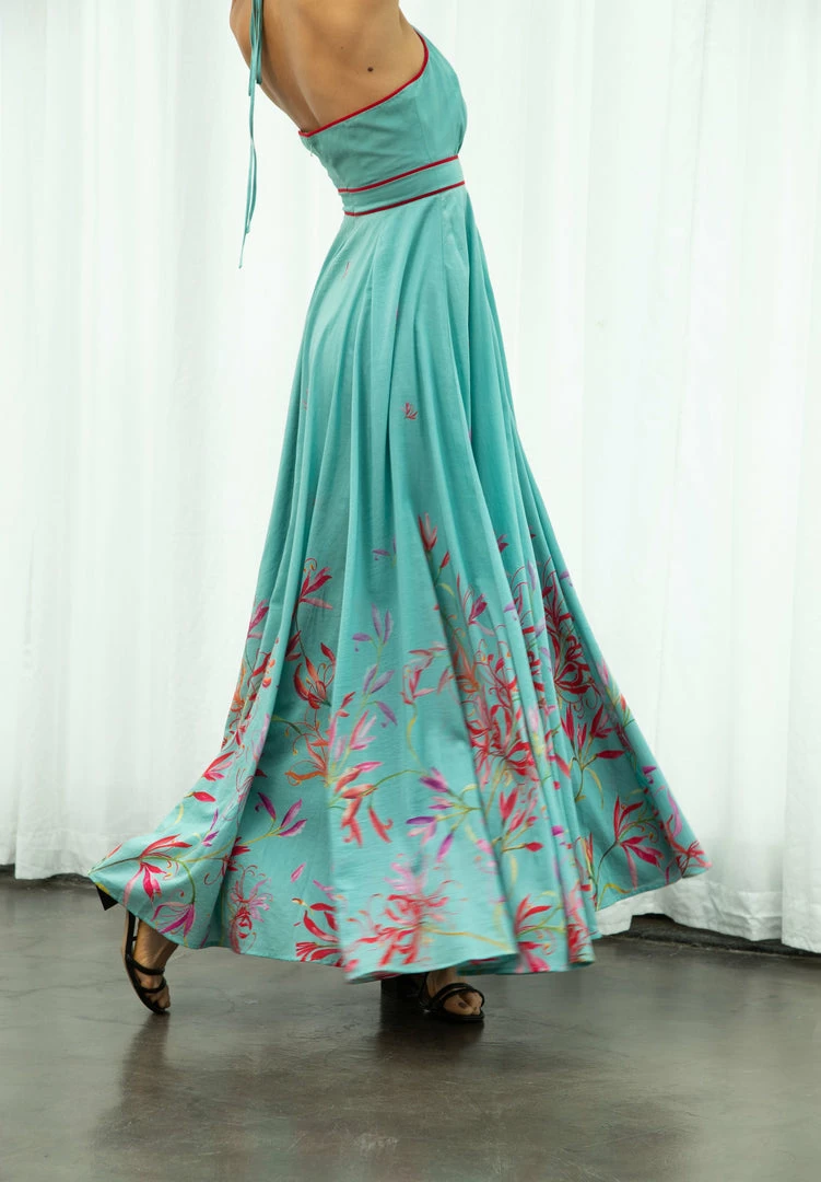 Sruti Dalmia Spider Lily Halter Dress WHAT'S HOT 8 Sruti Dalmia Spider Lily Halter Dress WHAT'S HOT