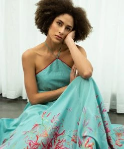Sruti Dalmia Spider Lily Halter Dress WHAT'S HOT 15 Sruti Dalmia Spider Lily Halter Dress WHAT'S HOT